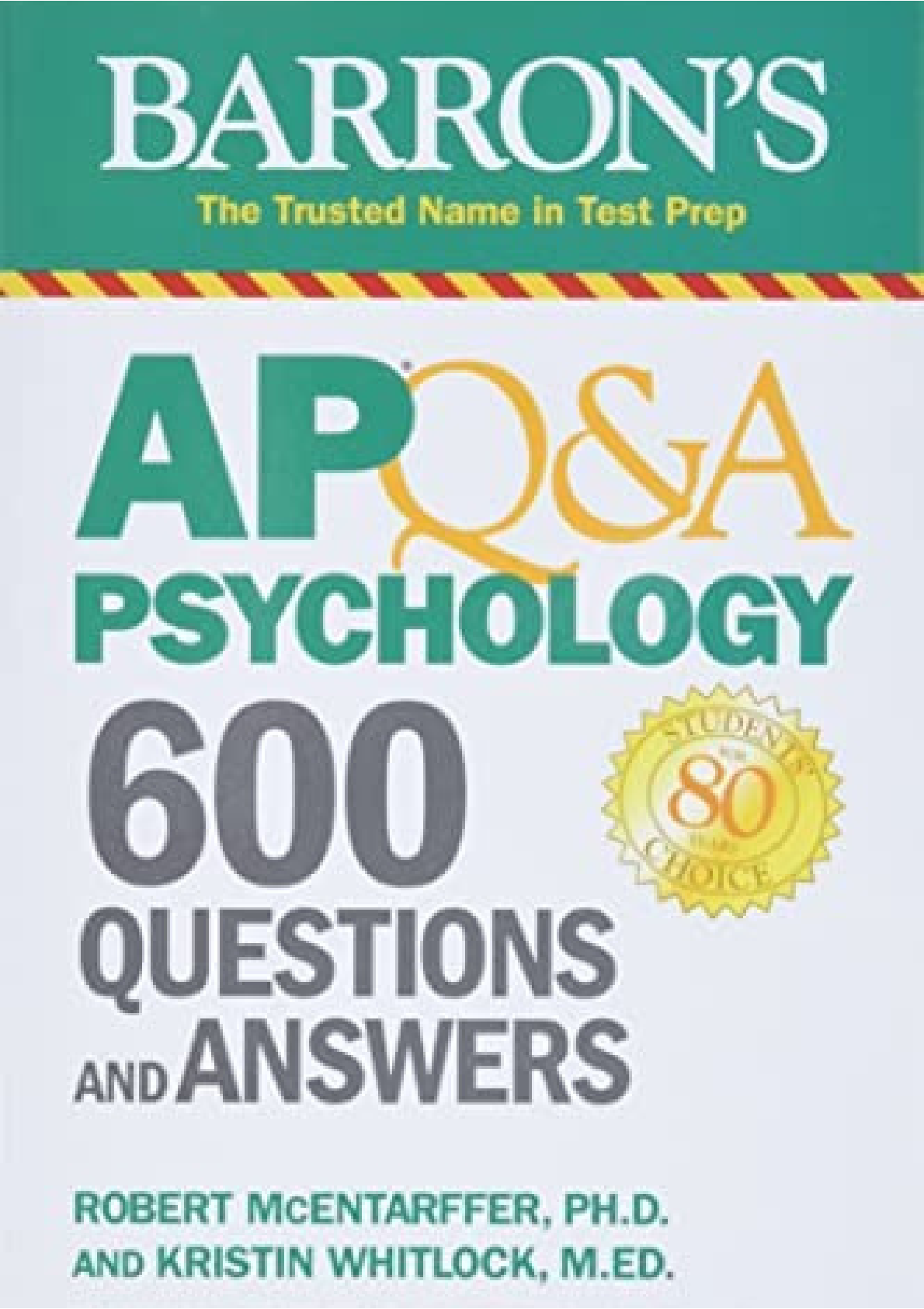 Preview image for Ebook [PDF] AP Q&A Psychology: 600 Questions and Answers (Barron's Test Prep) 1st Edition by Robert McEntarffer, Kristin Whitlock